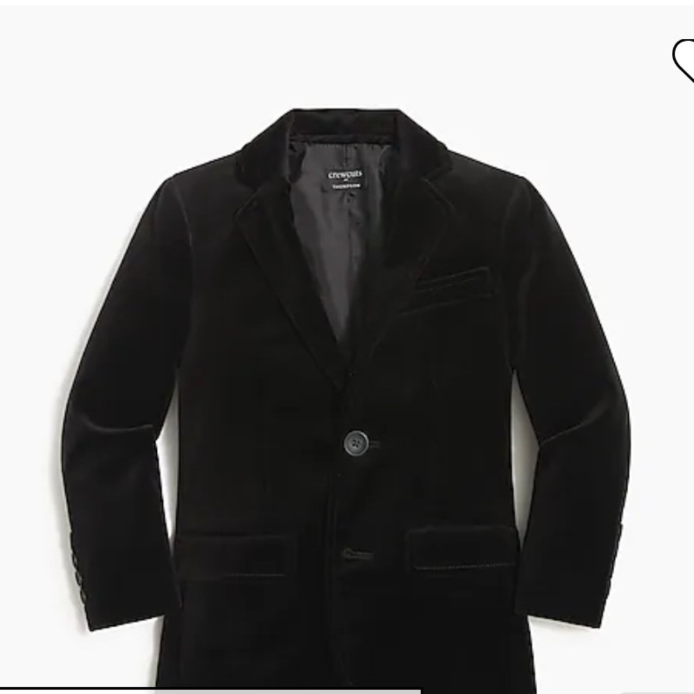 Thompson CrewCuts (Jcrew Factory) Boys Size 6 Velvet Blazer
